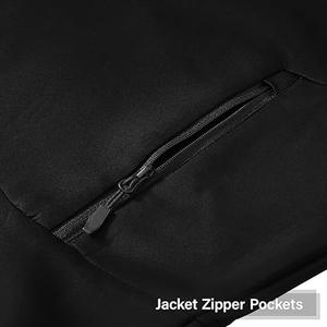 Ensemble de pantalons de survêtement à capuche en molleton épais de haute qualité pour hommes, 2 pièces, jogging surdimensionné, fermeture éclair, personnalisé, grande taille, respirant - Product Image 4