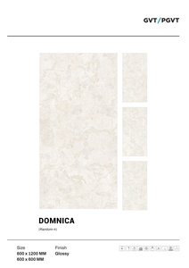 Azulejos de porcelana de la Serie Dorada de 600x1200mm de alta calidad, superficie antideslizante brillante, azulejos de cerámica modernos de gran formato para el hogar - Product Image 6