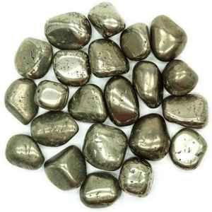 Vente chaude Pyrite Polie Naturelle Pierres Dégringolées Cristal De Guérison Reiki Énergie Gemme pour Feng Shui Amour et Mascotte - Product Image 2