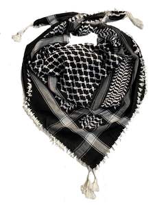 Vente en gros de foulards palestiniens multicolores arabe Kuffiyeh Ghatra en coton de style carré pour hommes musulmans adultes - Product Image 3