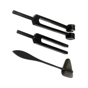 Tenedores de ajuste de aleación de aluminio, Juego de 3 tenedores de ajuste de COLOR negro para sonido, orejas curativas, instrumentos - Product Image 6