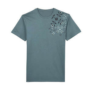 Logo brodé t-shirt personnalisé col rond filles T-shirts haute qualité en gros femmes T-shirts paillettes - Product Image 4