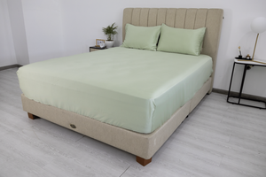 Kit de quatre pièces de mariage de luxe de haute qualité ensemble de literie doux et frais pour les années 600 + sophistiqué moderne solide écologique toutes saisons - Product Image 4