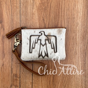 Alta calidad mujer 2024 nuevo cuero de vaca grabado con láser borla cremallera bolsa de cosméticos occidental cuero genuino billeteras largas - Product Image 1