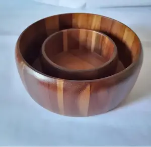 Handmade Custom Mango <b>Wood</b> <b>Salad</b> <b>Bowl</b> High Quality Indian Manufactured for Home Hotel Restaurant Use - Product Image 6