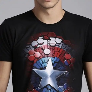 Custom Made Men's High Quality <b>Plain</b> Slim Fit Short Sleeve <b>Canvas</b> T-shirt Quick Dry Custom Printing Cotton Polyester Material - Product Image 3