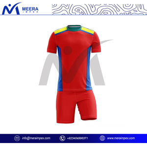 Men <b>Soccer</b> Uniform Set Sublimated Quick Dry Lightweight Jersey Shorts OEM ODM Breathable Anti-Bacterial Football Kit Tournament - Product Image 3