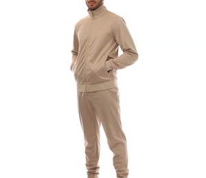 ชุดวอร์มผ้าฝ้ายคุณภาพสูงสำหรับผู้ชาย พร้อมซิป  รับสกรีนโลโก้ สไตล์ลำลอง แจ็คเก็ตและกางเกงจ็อกเกอร์  บริการ OEM พร้อมจำหน่ายโดย Ako - Product Image 3