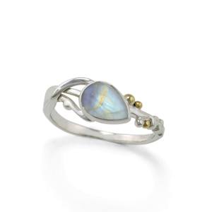 New Arrival 2025 Teardrop Rainbow <b>Moonstone</b> Rings <b>Jewellery</b> 925 Sterling Silver Designer Rings Gift for Her, Wife, Bride Wear - Product Image 1
