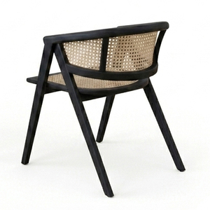 Ensemble de salle à manger 5 pièces en bois de teck, style moderne du milieu du siècle, durable, avec lattes Aero, pour usage commercial et domestique - Product Image 4