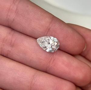 Diamants de laboratoire CVD en vrac, 2,00 CTW, taille excellente, forme poire, clarté SI1, certifiés pour la fabrication de bijoux faits main - Product Image 1