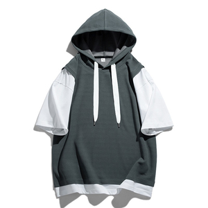 Sweat-shirts à manches courtes sur mesure de qualité supérieure, basiques personnalisés, coton mélangé, ajustables, nouvelle arrivée, sweat-shirts à manches courtes - Product Image 4