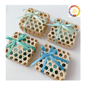 Natural Bamboo Basket Wholesale Eco Friendly Handicrafts for <b>Gift</b> <b>Hamper</b> and Decoration - Product Image 1