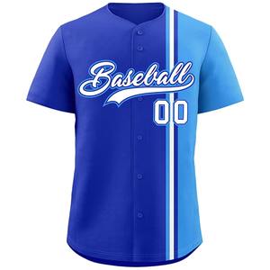 Hot Selling Custom Baseball Jersey Soft Contrasted Color Sublimated T-shirts with Personalized Embroidery Sports Uniform - Product Image 3
