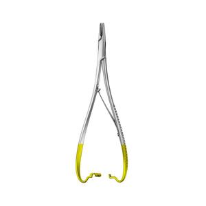 ที่จับเข็มแบบแมนนวล TC Mathieu Steel ขนาด 5.5 นิ้ว 14 ซม. คีมตรง เครื่องมือผ่าตัดทางทันตกรรม คุณภาพสูง - Product Image 4