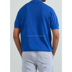 Media manga para hombre para Polo con cremallera Alta calidad 100% Algodón Nuevo estilo de media cremallera Colección de patrones sólidos - Product Image 5