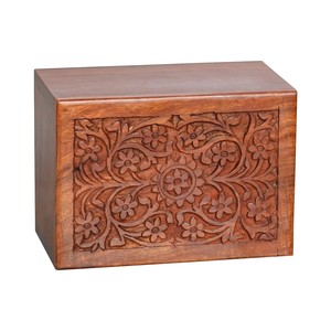 โกศใส่เถ้ากระดูกทำจากไม้โกศสำหรับผู้ใหญ่ทำจากงานไม้โกศสำหรับใส่ขี้เถ้าไม้โกศสำหรับผู้ใหญ่ - Product Image 1