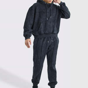 Conjunto Deportivo Personalizado 2025, 100% Algodón, para Hombre, de Alta Calidad, Transpirable, de Felpa, Estilo Informal, Holgado, para Invierno - Product Image 1