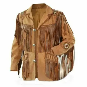 Comfortable Leather Jacket Men Fringe In Fashionable Styles