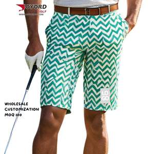 ... Elegantes pantalones cortos de golf para hombre 2025 ligeros para entrenamiento y ropa deportiva al aire libre cómodo diseño personalizado - Product Image 5