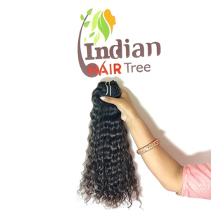 Extensions de cheveux humains indiens Remy 100% non traités, mèches ondulées, cuticules alignées, style tissage à l'eau, vente en gros, fournisseurs vierges - Product Image 4