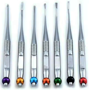 Kit d'instruments d'extraction dentaire en acier inoxydable de qualité supérieure, 7 pièces, avec élévateurs PDL et embouts de précision, pour usage dentaire et vétérinaire - Product Image 1