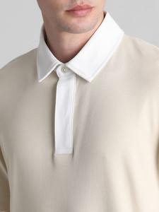 Unisex manga corta 240gsm alta calidad personalizada 100% algodón Golf para Polo tela de punto con patrón impreso para hombres - Product Image 6