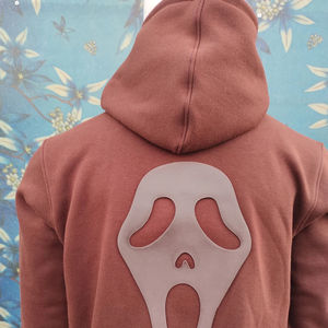 Sudadera con capucha de talla XL para hombre, sudadera 100% de algodón mezclado transpirable 3D Silicon Puff estampado sólido de gran tamaño suelto invierno - Product Image 5