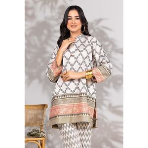 Conjunto de Ropa Jacquard Teñido KST-43301, Conjunto Elegante de Top y Pantalón - Product Image 5