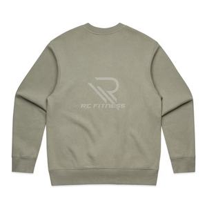 Custom 100% Cotton Crewneck Pullover Hoodie & Plush <b>Joggers</b> Tracksuit for <b>Men</b> Winter Ready Plain Dyed Embroidery Option - Product Image 4