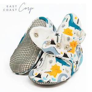 Chaussons en mousseline de coton bio Chaussons pour nouveaux-nés pour bébés garçons et filles - Product Image 4