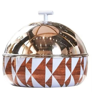 Decorative Handmade Wooden Chapati Casserole with Tong Perfect for Chapati Storage and Serving in Home and Hotel Dining - Product Image 5