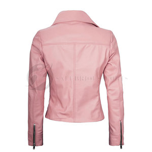 แจ็กเก็ตกันหนาวระบายอากาศได้ดีของผู้หญิงหนังแท้100% ด้วยดีไซน์ที่สามารถปรับแต่งได้ - Product Image 3