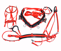 Harnais d'attelage rapide en PVC étanche et léger pour chevaux, tous temps, ensemble complet pour chevaux, vente dans tous les pays, prix bas