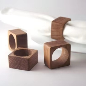 Rond de serviette en bois Partyware Home Wedding Hotel Rond de serviette en bois Table à manger avec la meilleure qualité de l'Inde - Product Image 1