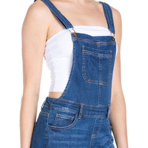 Salopette en jean vintage pour femme, personnalisable OEM, confortable et élégante pour un usage quotidien estival - Product Image 3