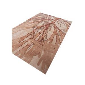 Tapis rectangulaire en laine et viscose tufté à la main Aurelia Ivory, motif abstrait, pour la maison et le couloir, modèle Teen TNQ-3220 - Product Image 2