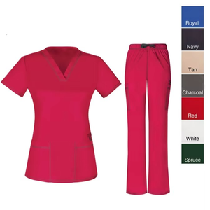Conception moderne de mode Vente en gros de gommages d'infirmières tissées Ensemble de costumes d'infirmières uniformes médicaux à la mode - Product Image 6