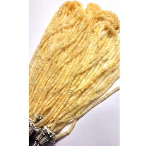 Perles lisses en opale éthiopienne blanche de haute qualité à 21 brins 825 Cts 16 pouces Iroc ventes perles de pierres précieuses en vrac 3-5mm - Product Image 5