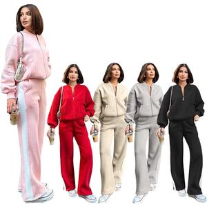 Sweat-shirts et pulls à capuche pour femmes en coton 100% tricoté imprimé uni décontracté d'automne avec logo sur le devant - Product Image 5