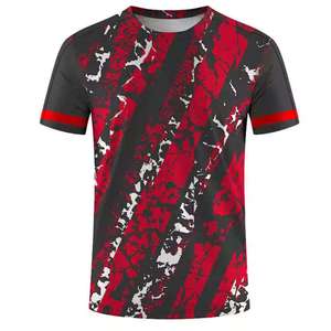 Camisetas de sublimación de diseño personalizado, camisetas de manga corta para hombre, camisetas impresas por sublimación de tinte para hombre - Product Image 4