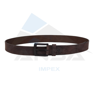 Cinturones de piel de vaca de cuero genuino 100% personalizados de alta calidad para hombres con hebilla de cobre tamaño y longitud personalizables últimos diseños - Product Image 5