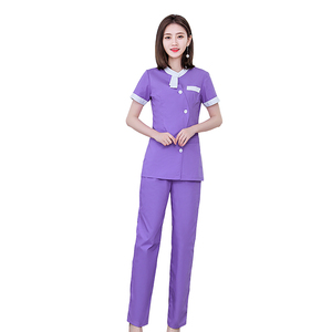 Conjunto de exfoliante de hospital unisex para mujer, ropa de trabajo para salón de belleza, ropa de trabajo para mujer, pantalón superior, Spa, médico, Túnica de enfermería, traje para mujer - Product Image 3