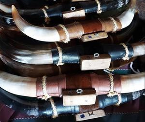 Cuerno que sopla 100% de la mejor calidad, cuerno que sopla vikingo Natural, cuerno que suena adornado, Ágata para decoración colgante de pared a precio barato - Product Image 4