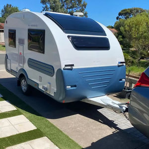 Lujo 4x4 Mini Pequeño Overland Camping caravana Remolque de autoconducción al aire libre fuera de la carretera Teardrop RV Travel Camper Trailer - Product Image 1