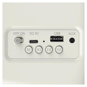 Radio FM vintage Bluetooth crema 5W USB-C Haeger (RB-CRE.003A) - Product Image 3