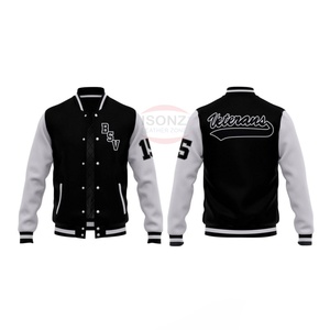 Chaqueta universitaria de satén para hombre, chaqueta de béisbol personalizada de estilo callejero para invierno - Product Image 3