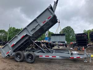 รถพ่วงดั๊มพ์ TUFFDUMP ปี 2024 ขนาด 7x16 ฟุต 2 ฟุต 14,000 ปอนด์ 7 ตัน รุ่น D14K7162T-GRAY - Product Image 3