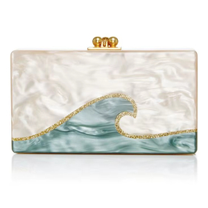 SHAPE LINKED Standard Quality Resin Clutch Unique Designer Purse Luxury High Quality Eco-friendly Handmade Customizable Best - Product Image 1