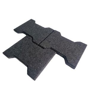 Pavimentadora de goma T-bone resistente al por mayor, baldosas de ladrillo Dogbone de bajo mantenimiento, suelos de goma, patios al aire libre, parques de atracciones - Product Image 1